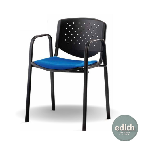 SILLA COLECTIVIDADES AZUL NEGRO E.O.