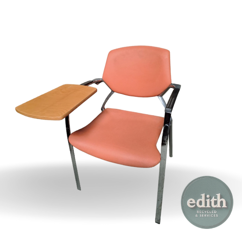 SILLA COLECTIVIDADES NARANJA CON PALA