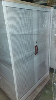 ARMARIO MEDIANO BLANCO METAL CORREDERAS 148×102×45