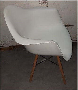 SILLA COLECTIVIDADES POLIPROPILENO BLANCO