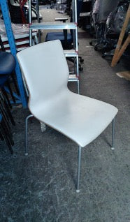 SILLA COLECTIVIDADES BLANCA POLPROPILENO E.O.