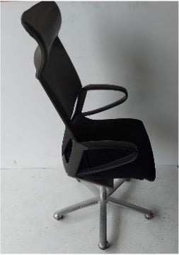 SILLA OPERATIVA NEGRA GS BRAZOS DISEÑO