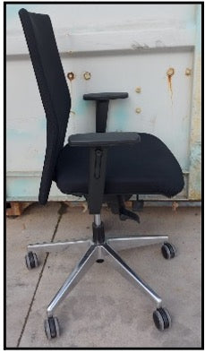 SILLA OPERATIVA NEGRA 5R ALUM E.O.