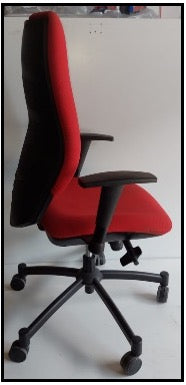 SILLA OPERATIVA ROJO ERGONOMICA E.O.