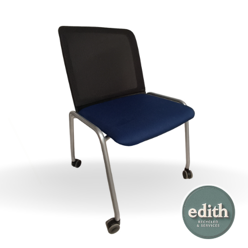 SILLA CONFIDENTE AZUL CON RUEDAS HAWORTH