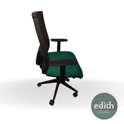 SILLA OPERATIVA VERDE NEGRA