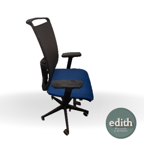 SILLA OPERATIVA AZUL NEGRA