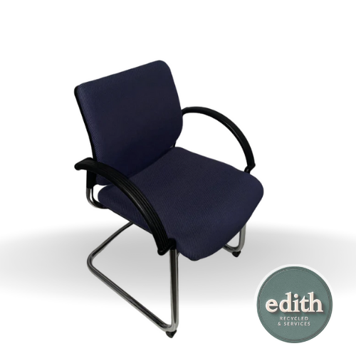 SILLA CONFIDENTE AZUL CHENILLA