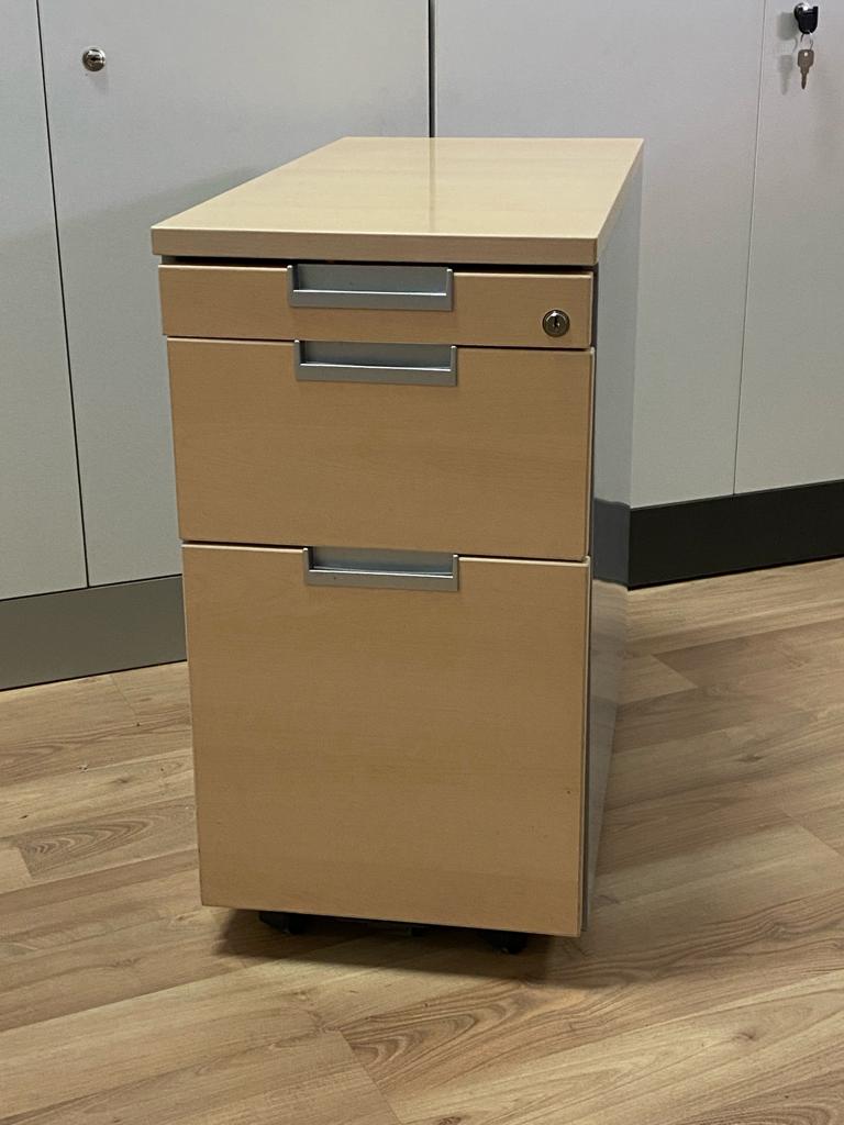 CAJONERA MADERA 3 CAJONES