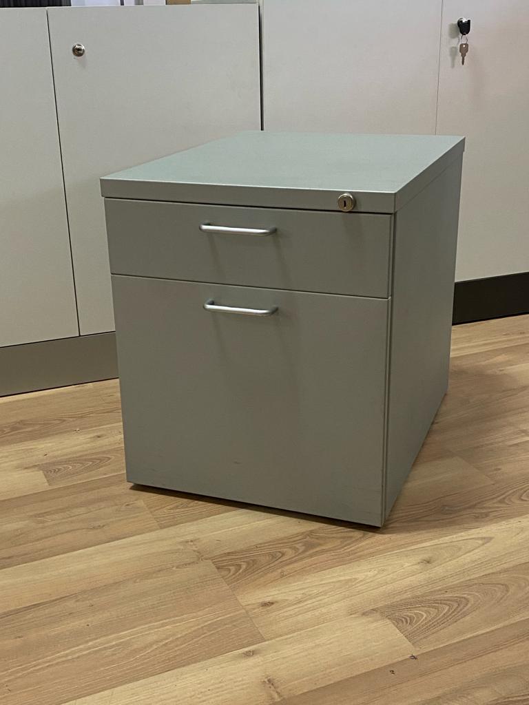 CAJONERA METAL 2 CAJONES CON CERRADURA