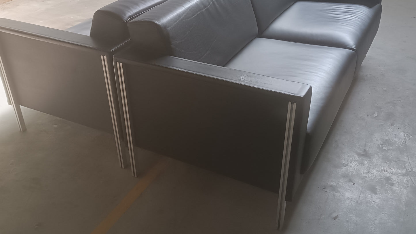SOFA 3 PLAZAS NEGRO