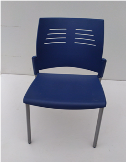 SILLA COLECTIVIDADES ACTIU AZUL