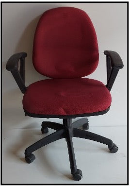 SILLA OPERATIVA ROJO ERGONOMICA