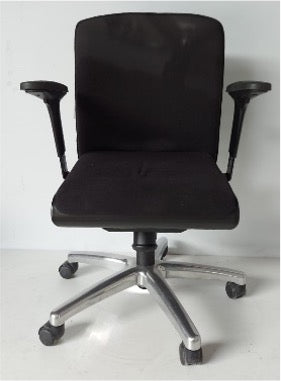 SILLA OPERATIVA NEGRA 5R ALUM E.O.