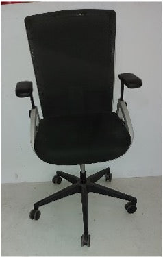 SILLA OPERATIVA BLANCO/NEGRO EVE
