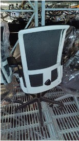 SILLA OPERATIVA BLANCO/NEGRO EVE