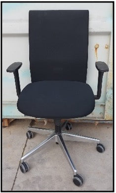 SILLA OPERATIVA NEGRA 5R ALUM E.O.