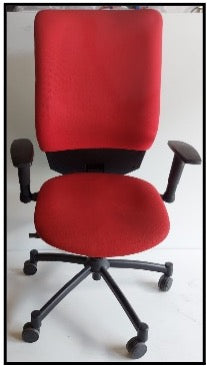 SILLA OPERATIVA ROJO ERGONOMICA E.O.