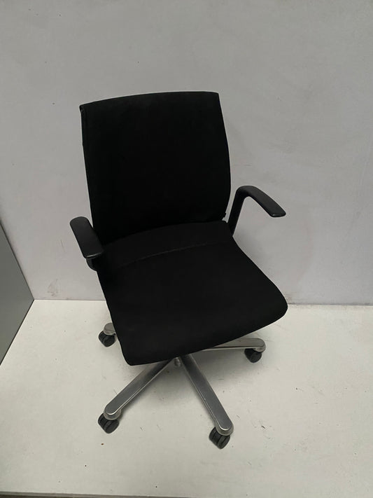 SILLA OPERATIVA BRAZOS RECTOS 5R ALUMINIO