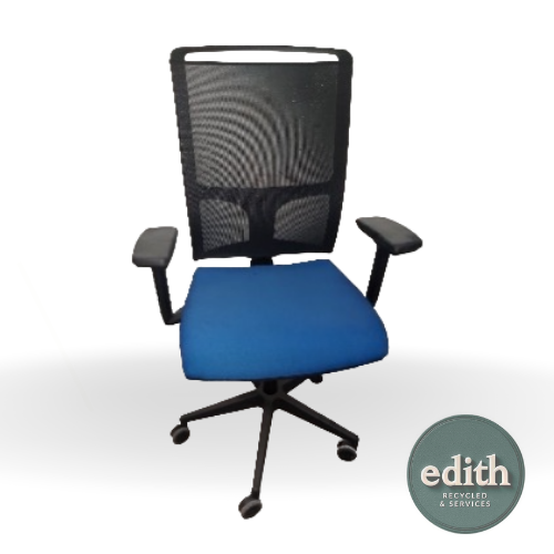 SILLA OPERATIVA AZUL NEGRA