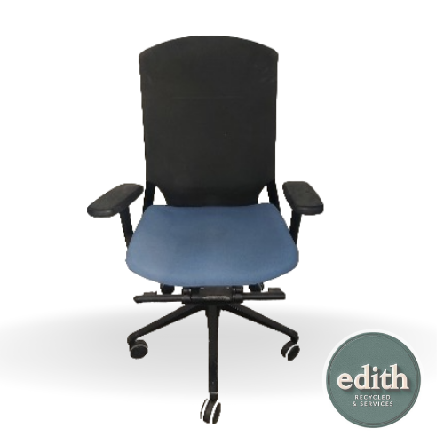 SILLA OPERATIVA AZUL NEGRA