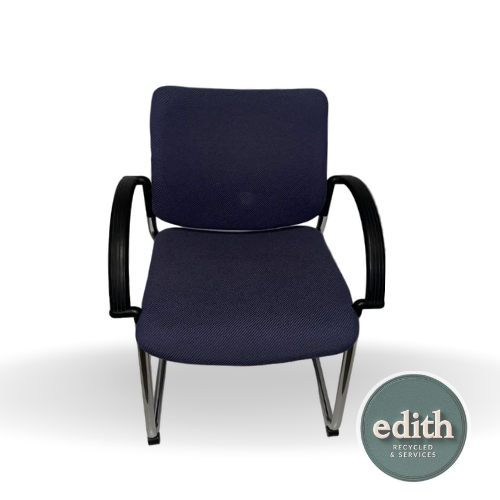 SILLA CONFIDENTE AZUL CHENILLA