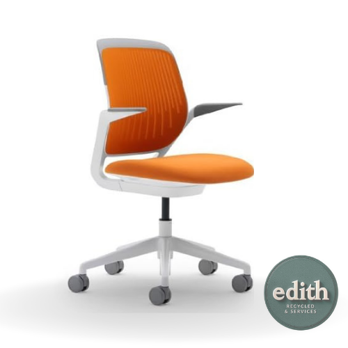 SILLA OPERATICA STEELCASE NARANJA