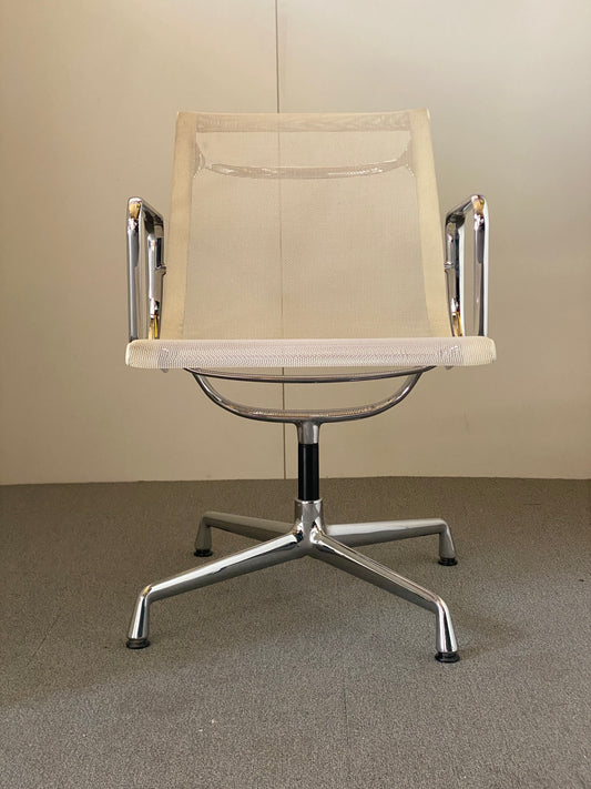 SILLA OPERATIVA VITRA ALUM CHAIR MALLA BLANCA/NEGRA