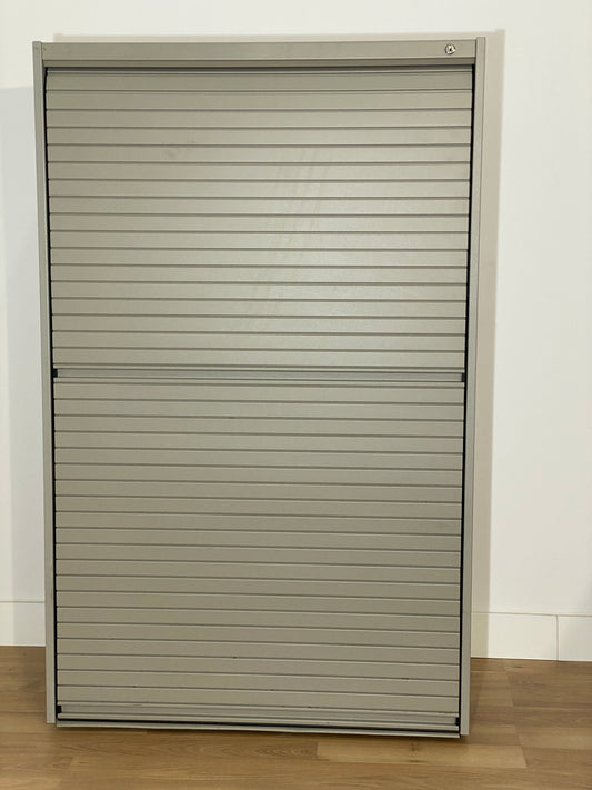 ARMARIO MEDIANO, GRIS, METALICO, PERSIANA 130X80X47