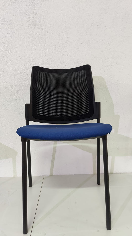 SILLA CONFIDENTE ACTIU NEGRA AZUL