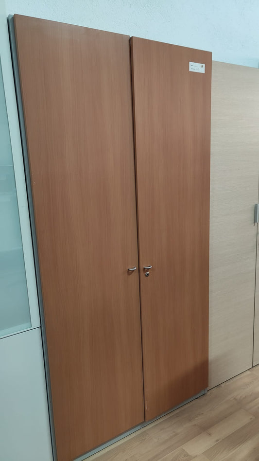 ARMARIO ALTO CEREZO MADERA Y METAL 197X100X50